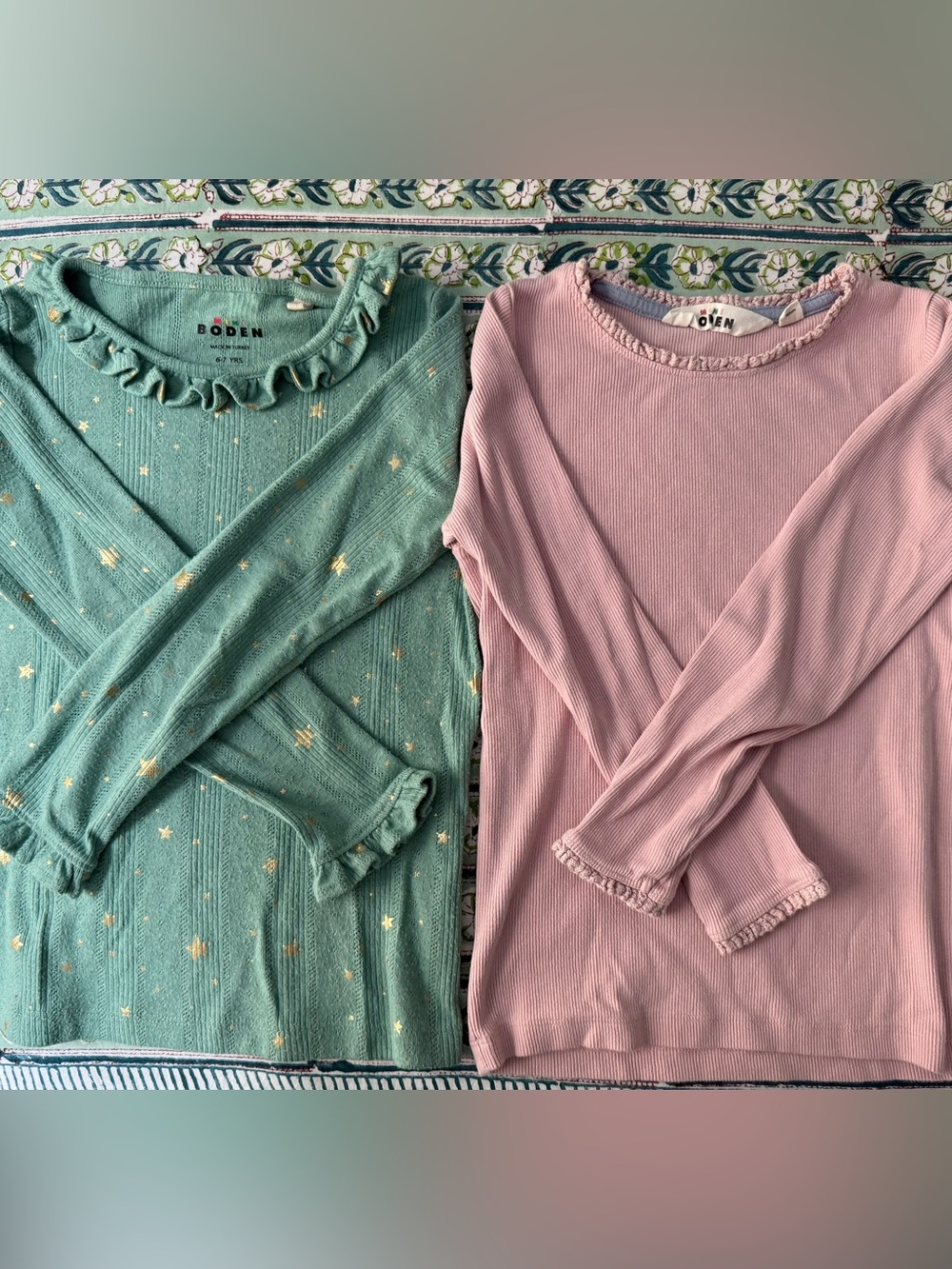 6-7 Y Mini Boden Long Sleeve Shirts